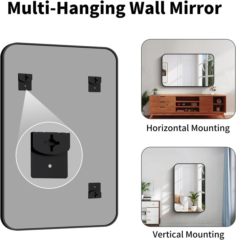 Koonmi Bathroom Wall Mirror,30x48 Inch Large Vanity Mirror for Over Sink
