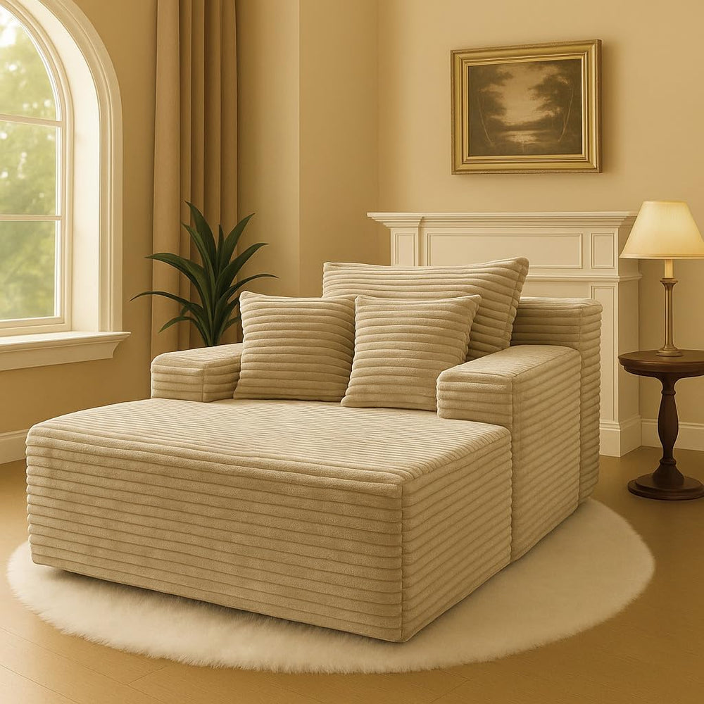 COMHOMA 105”Modular Sectional Sofa with Deep Seat,Cloud Upholstered L-Shape C...