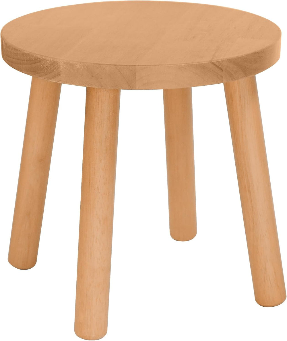 Solid Wooden Stool, Plant Stand,Step Stool,Small Round Stool,Walnut,11.8" H