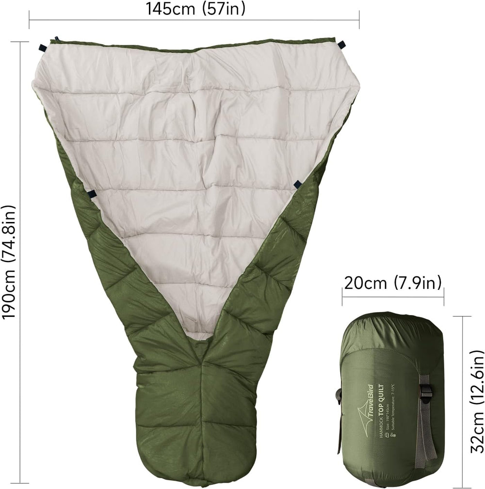 Top Quilt for Hammocks, Ultralight Sleeping Bag Topquilt, Warm Insulation Sle...