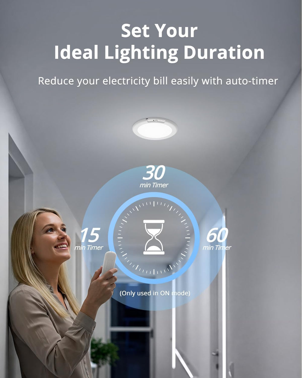 Combuh Rechargeable LED RGB Ambient Shower Light Waterproof Inside Wireless