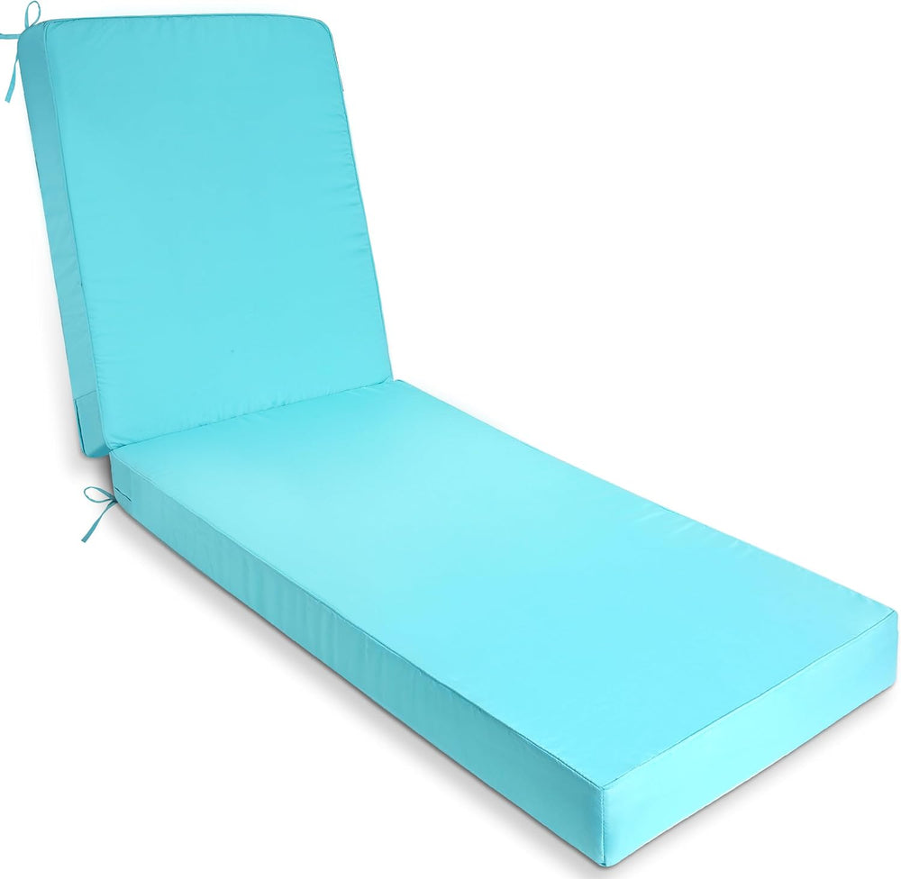 Chaise Lounge Cushions Outdoor 72x21x3.5 Inch, Waterproof and Fade Resistant ...