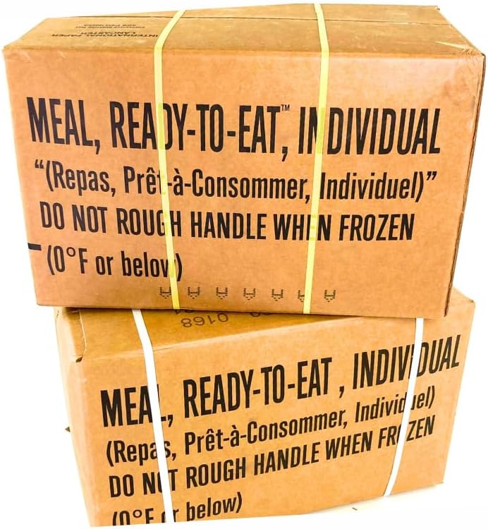 MRE A and B bundle cases 2026 inspection - Military meals ready to eat, 24 fu...