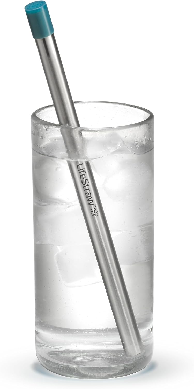 LifeStraw Sip – Reusable Stainless Steel Water Filter Drinking Straw