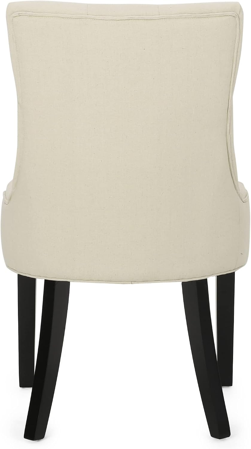 Christopher Knight Home Hayden Tufted Fabric Dining / Accent Chairs, 2-Pcs Se...