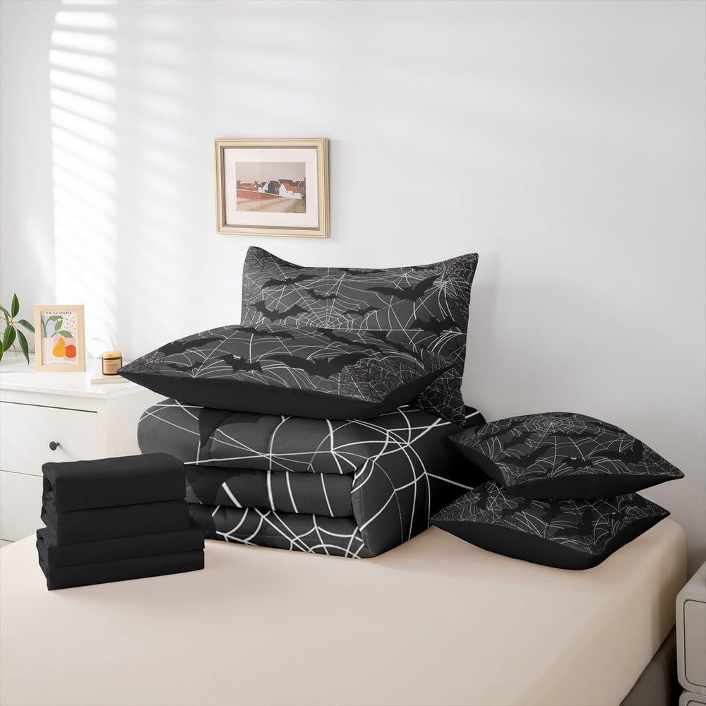 Erosebridal Halloween 7 Pcs Bedding Set Queen Size