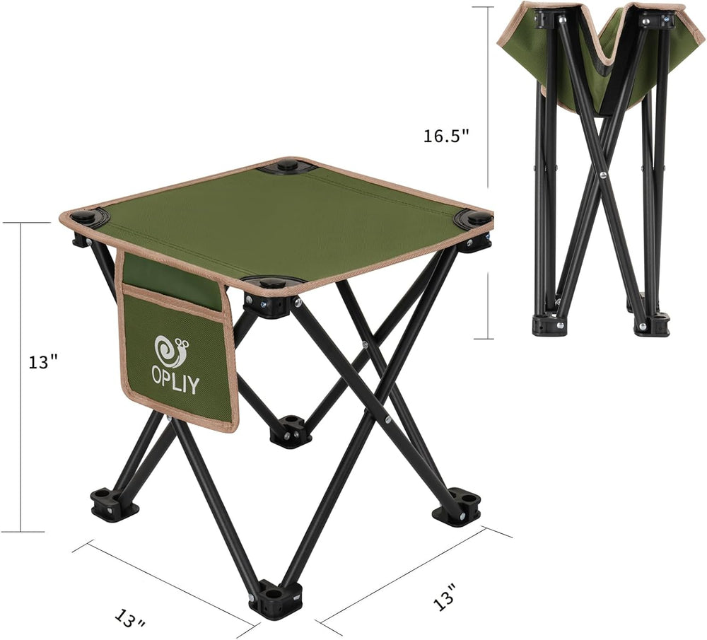 Opliy Camping Stool 2 Pack,Portable Folding Stool for Outdoor Gardening and B...
