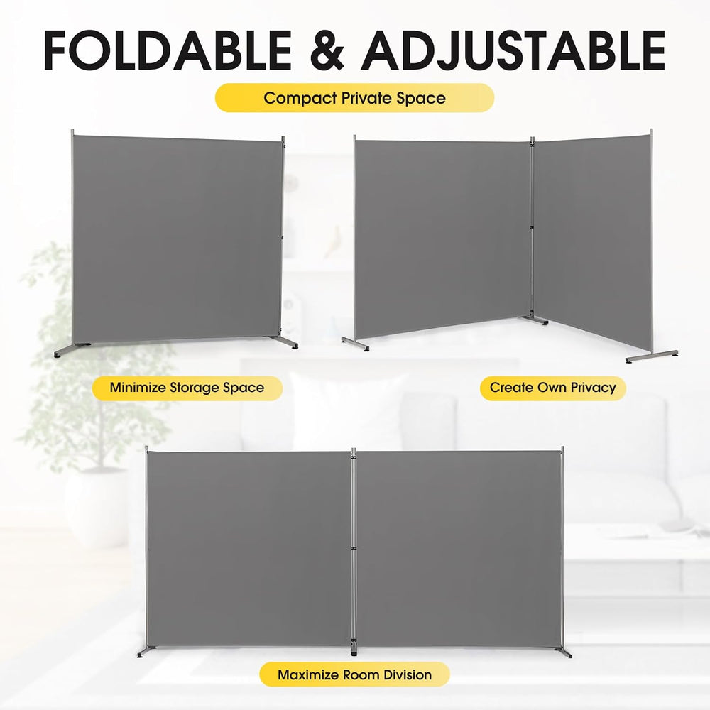 Rantila Indoor Room Divider, Portable Office Divider, Room Divider Wall Scree...