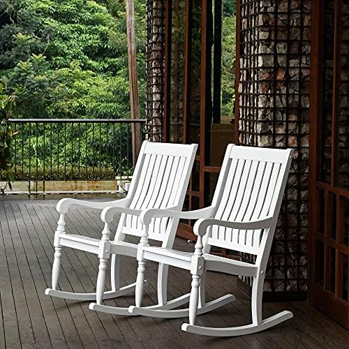 Cambridge Casual Thames Oversized Rocking Chair, White