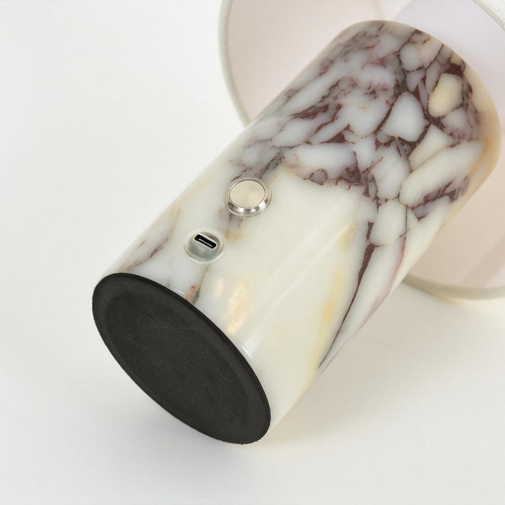 Marble Lamp, Rechargeable Cordless Stone Touch Table Lamp