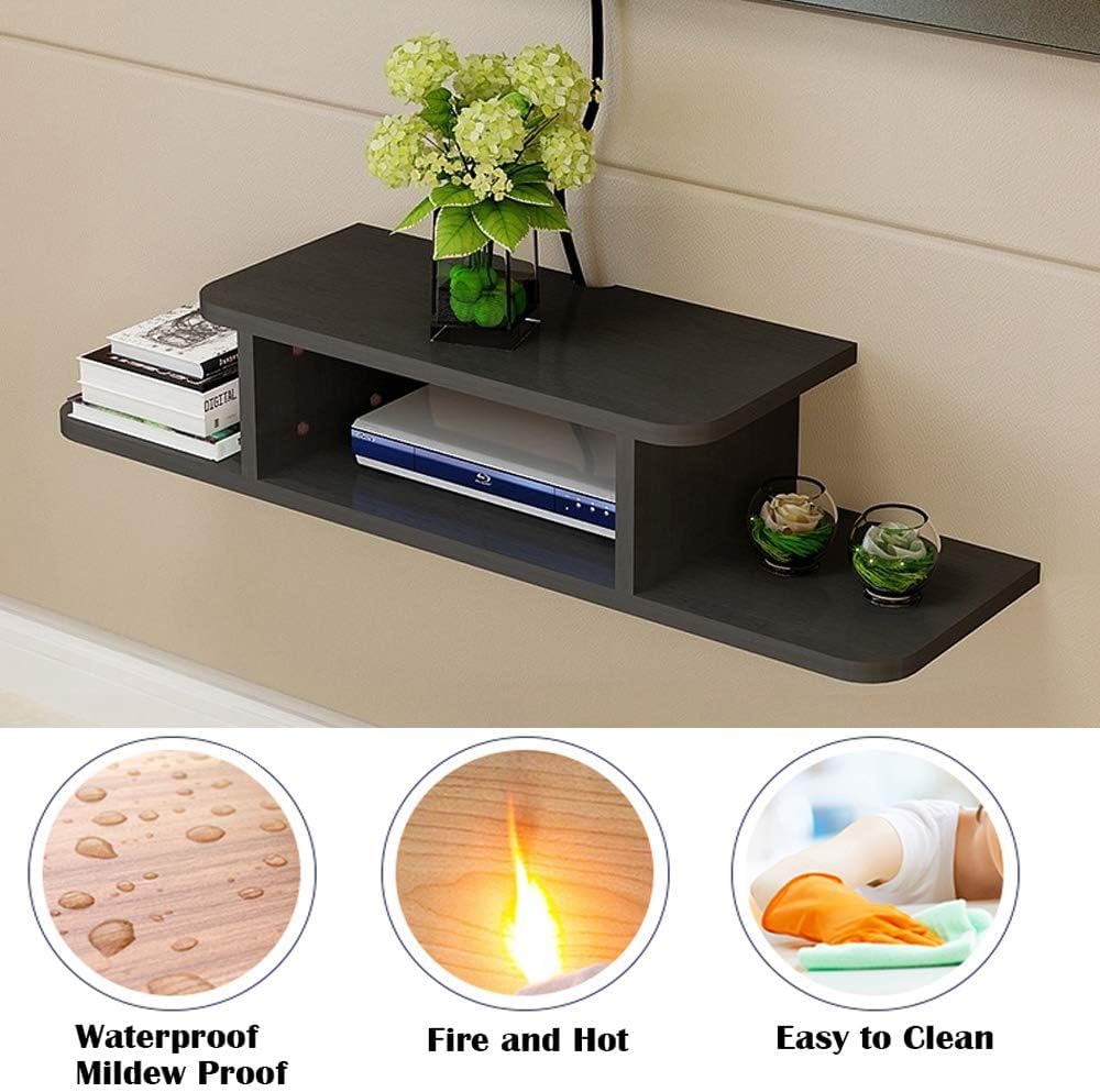 BiJun Floating TV Stand, Floating TV Shelf Under TV Floating Wall Shelf