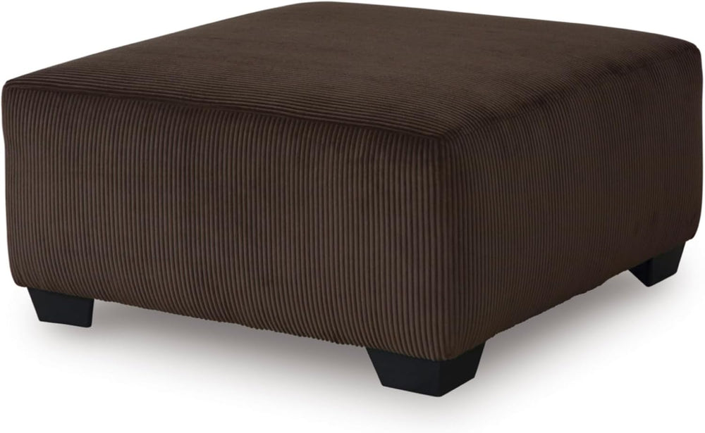 Signature Design by Ashley Oversized Ottoman, Chocolate Brown, Firescrest