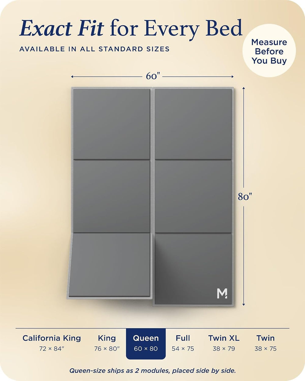 Meliusly Original Bunkie Board Queen Size (60x80) - Under Bed Support