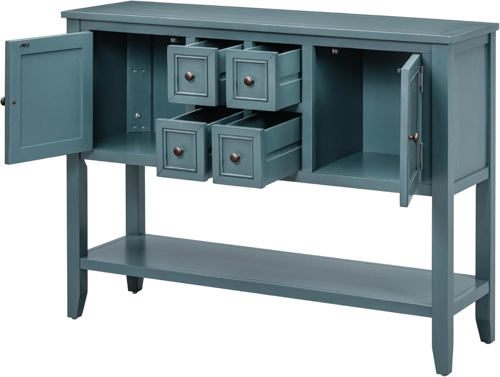 LKTART 44.5" Solid Wood Sideboard Buffet Cabinet,Entryway Console Table