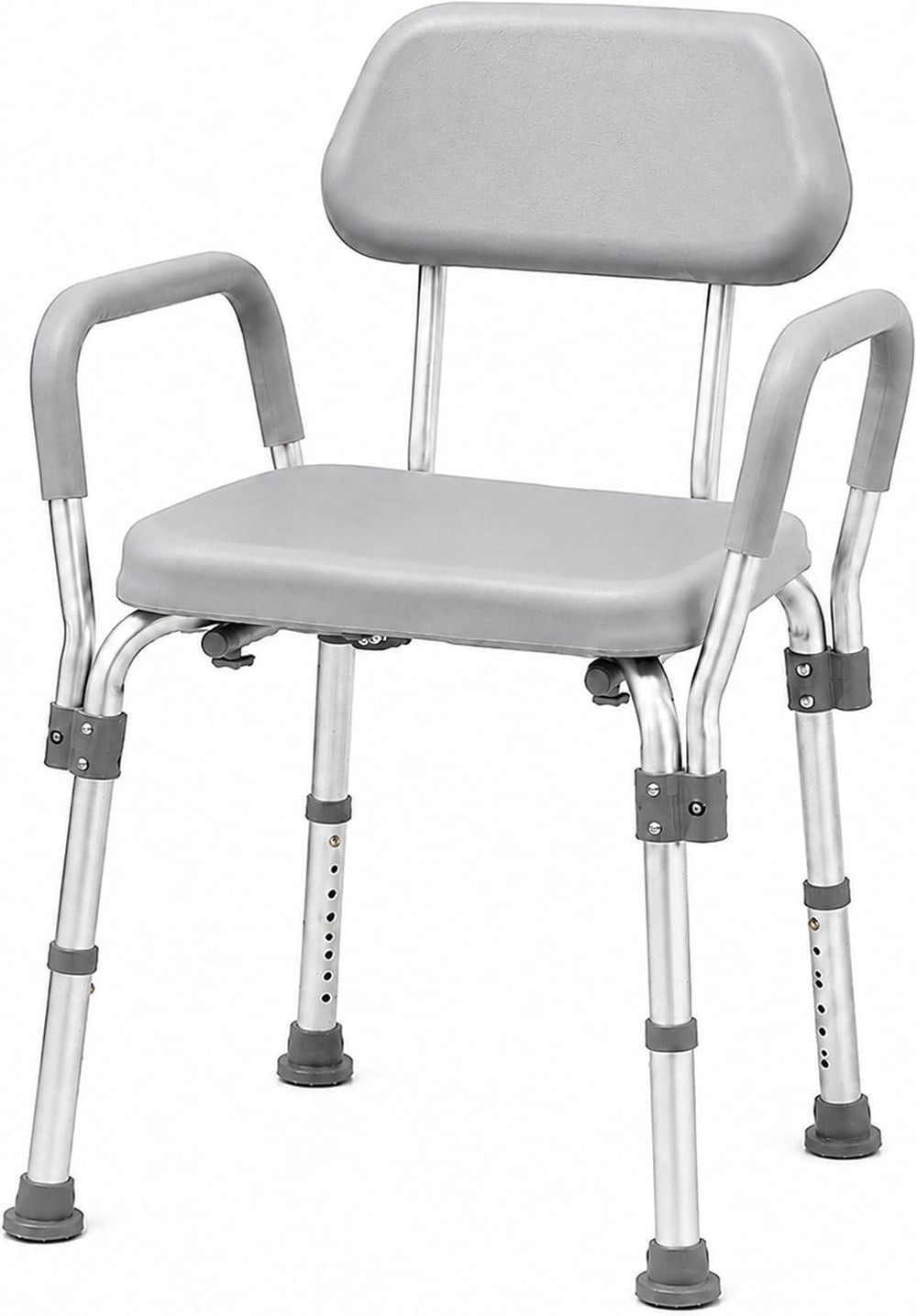 Platinum Health Padded Shower and Bath Chair with Armrests and Back, Comforta...