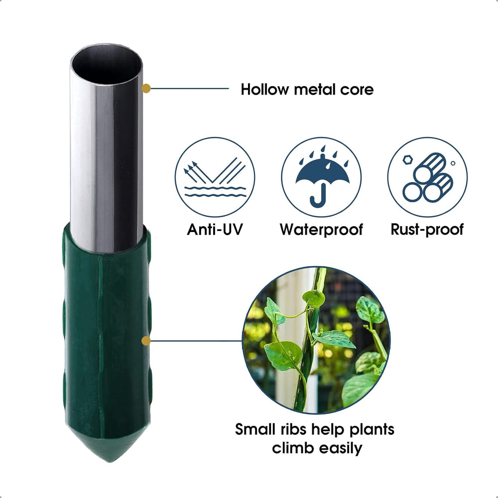 NANOPRETTY Garden Stakes 4FT Tomato Stakes for Outdoor Plant Support, 0.43 in...