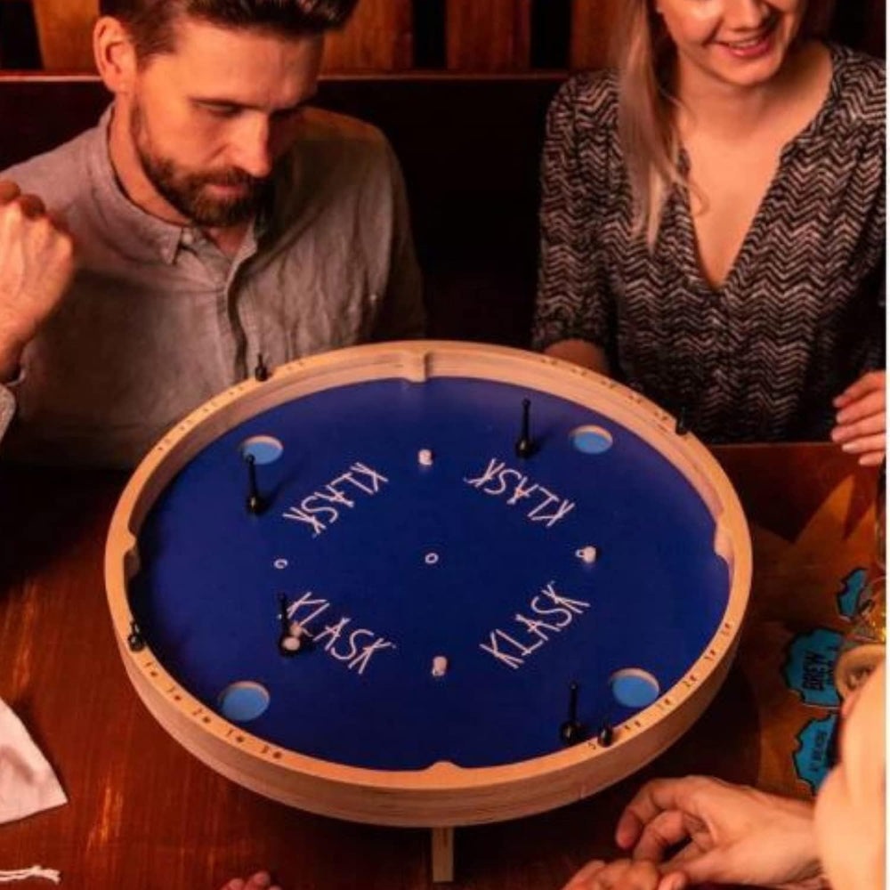 KLASK Magnetic Tabletop Game- Half Air Hockey, Half Foosball, Ages 8+