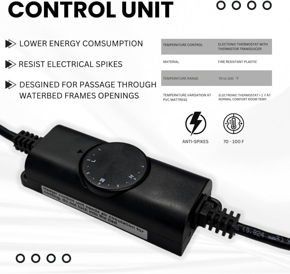 Waterbed Heater 325W – Temperature Control, Safe & Efficient Heating, Eve...