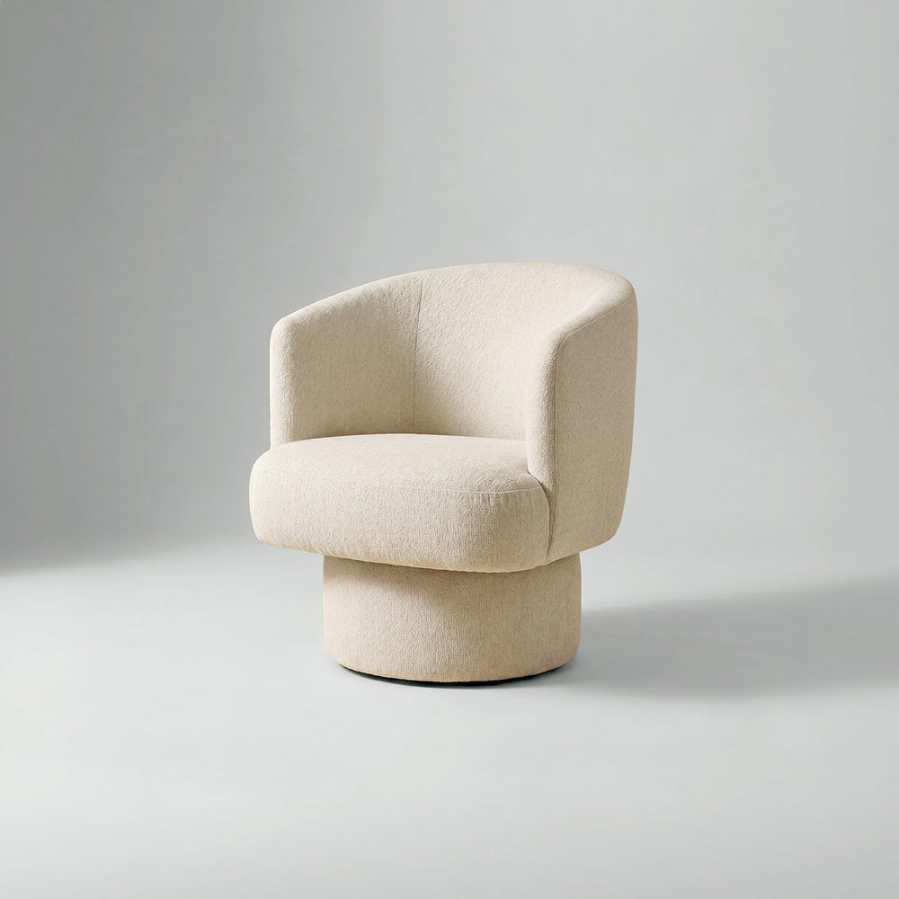 mopio Orbix Swivel Accent Chair, Upholstered (Cereal, Single, Swivel)