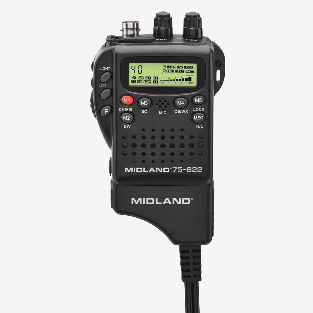 Midland 75-822 AM/FM Handheld CB Radio & Mobile CB Radio