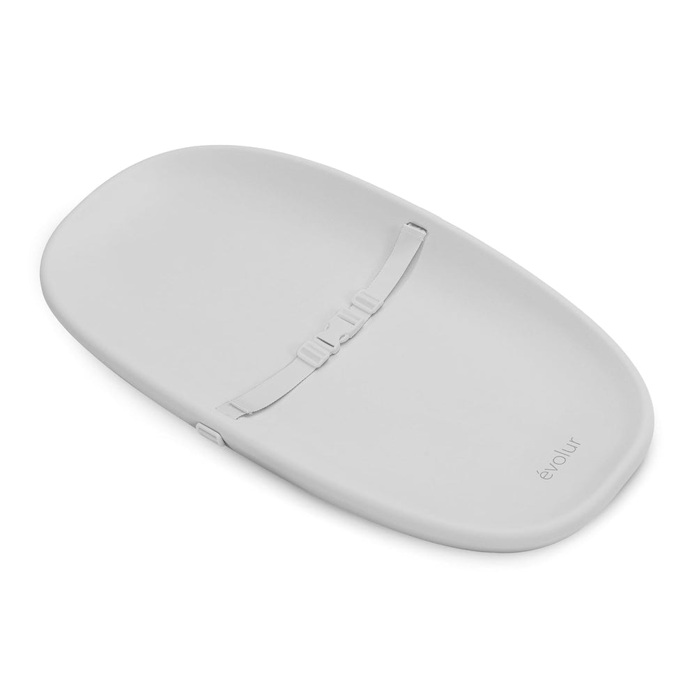 Evolur Eva Changing Pad, Waterproof EVA Foam, Safety Strap, White
