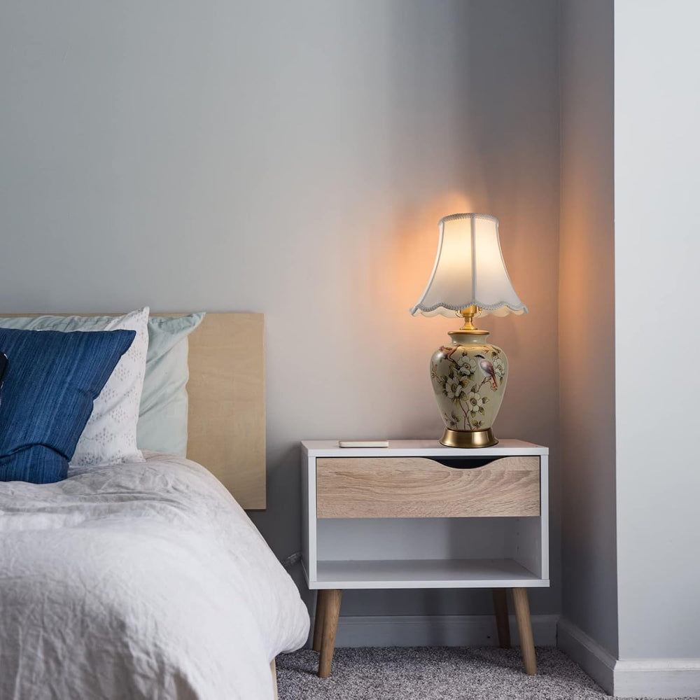 White Bell Lampshade, 6''x11.5''x9'', Solid Lamp Shad...