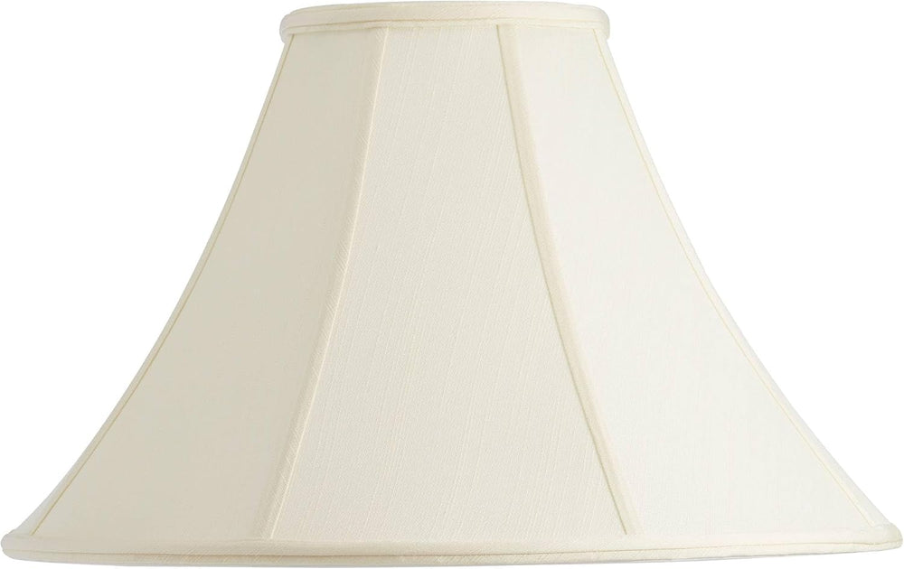 Turner Creme Flared Extra Large Bell Lamp Shade 7x20x13.75 (Spider)