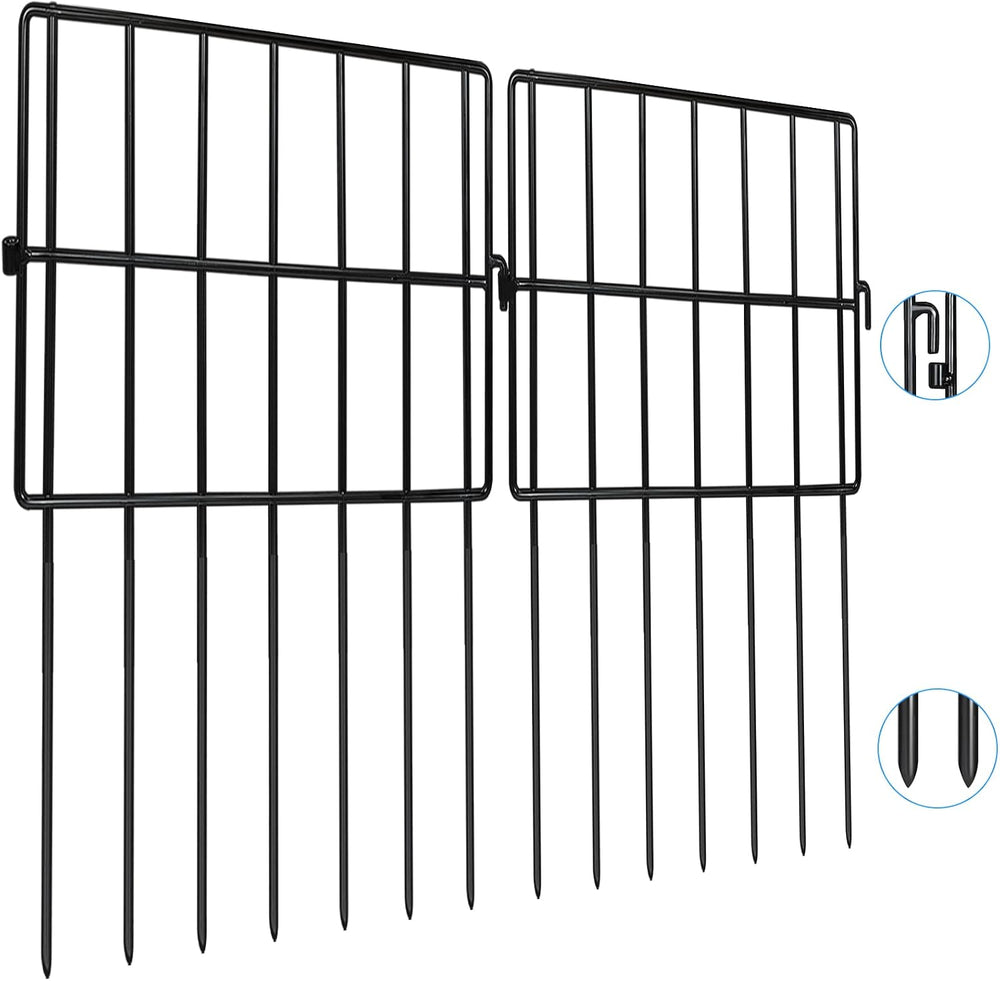 Getlay 22 Pack Animal Barrier Fences, 1.5" Gap No Digging Garden Fence P...