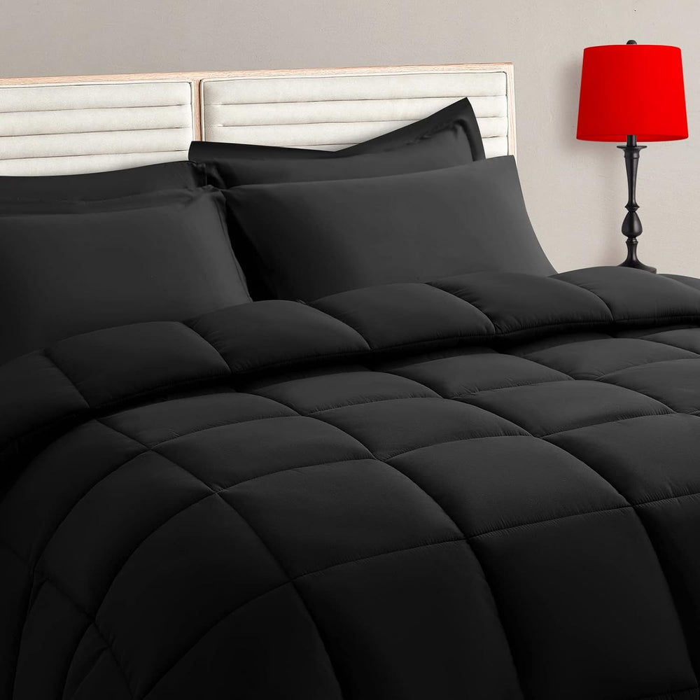 TAIMIT King Size Comforter Set - 7 Pieces, Bed in a Bag Bedding Sets with All...