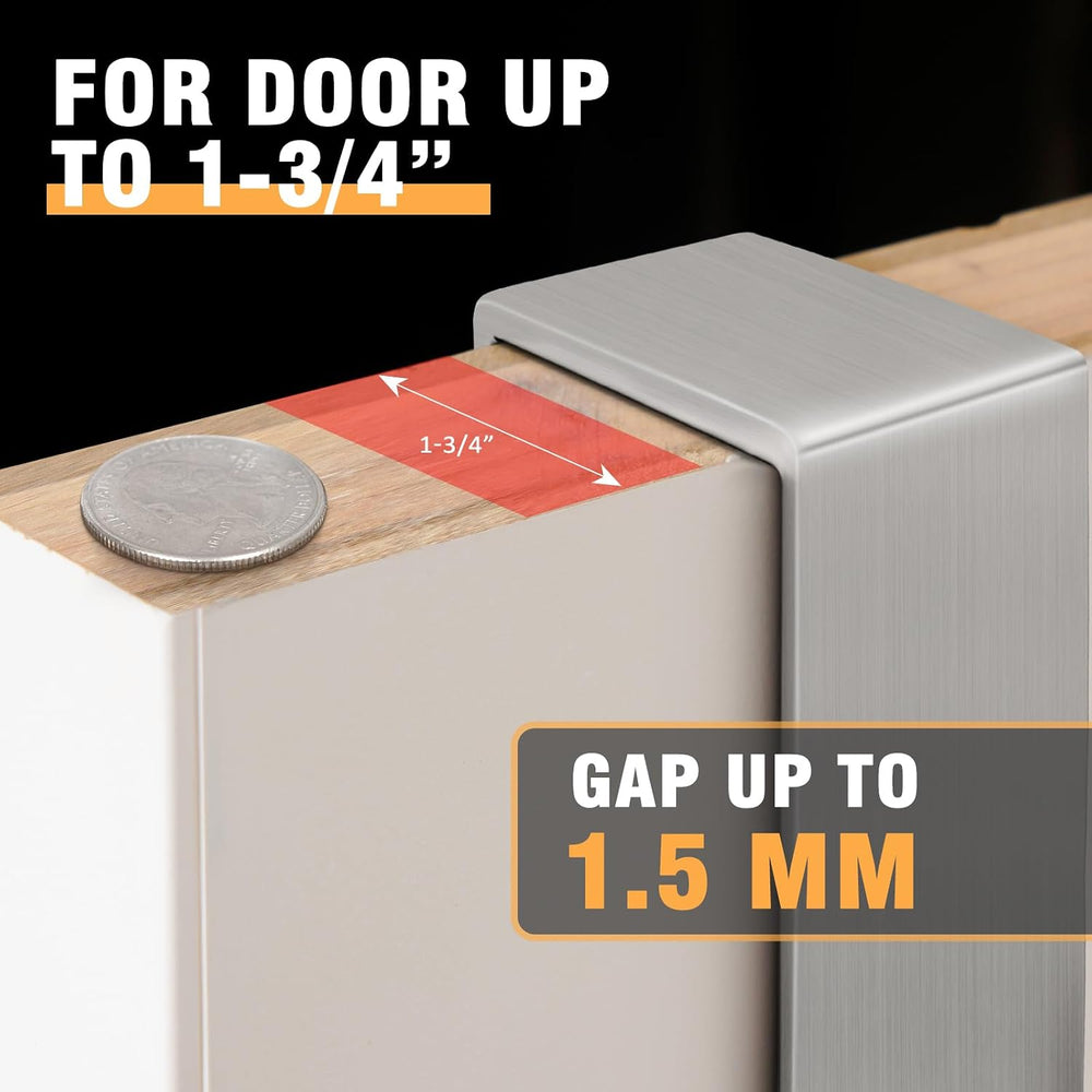 Uross (2 Pack Foldable Over The Door Hooks, Heavy Duty Over Door Hanger, Behi...