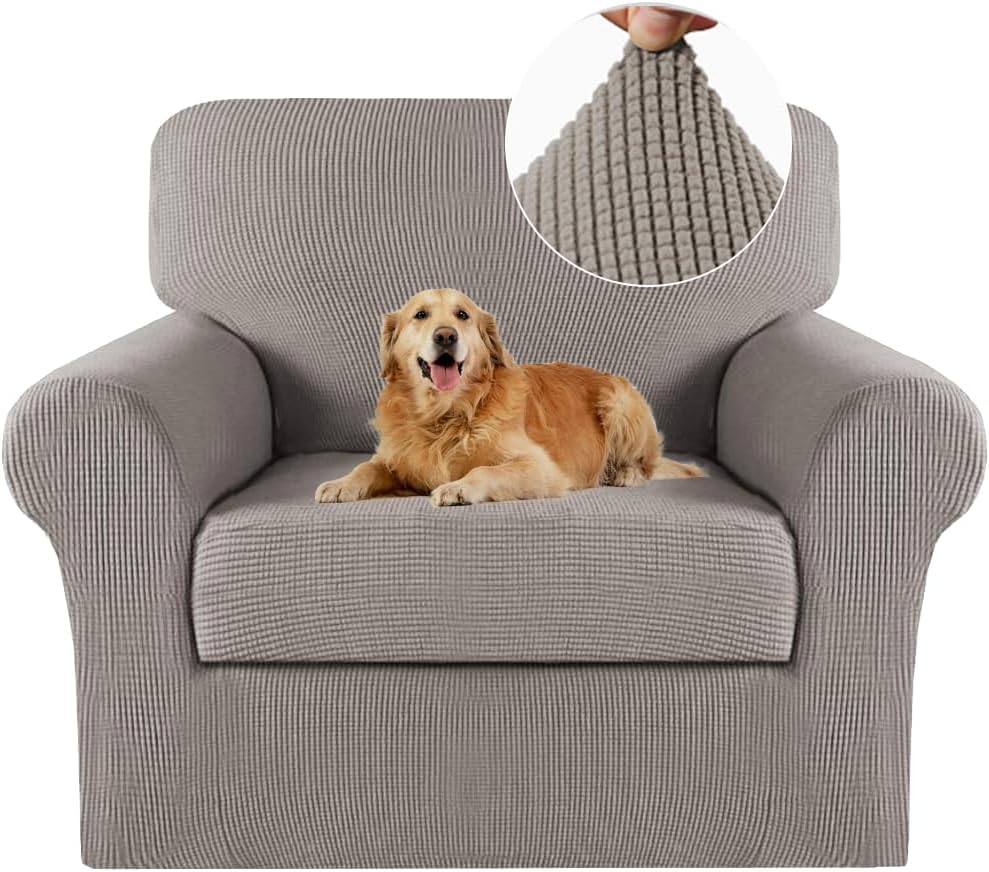 Turquoize 2 Piece Chair Covers Chair Slipcovers for Living Room Armchair Sofa...