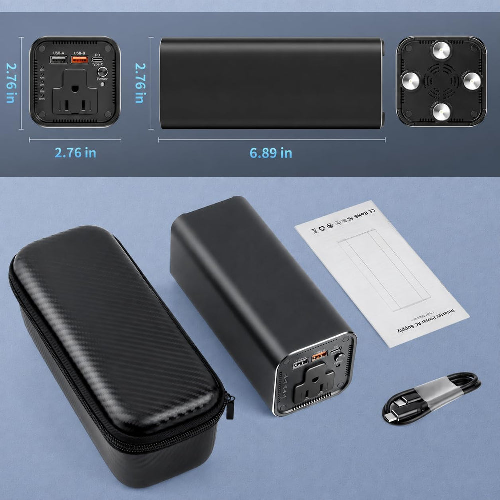 Portable Power Bank with 100W AC Outlet, 99.9Wh/27000mAh High Capacity, and 6...