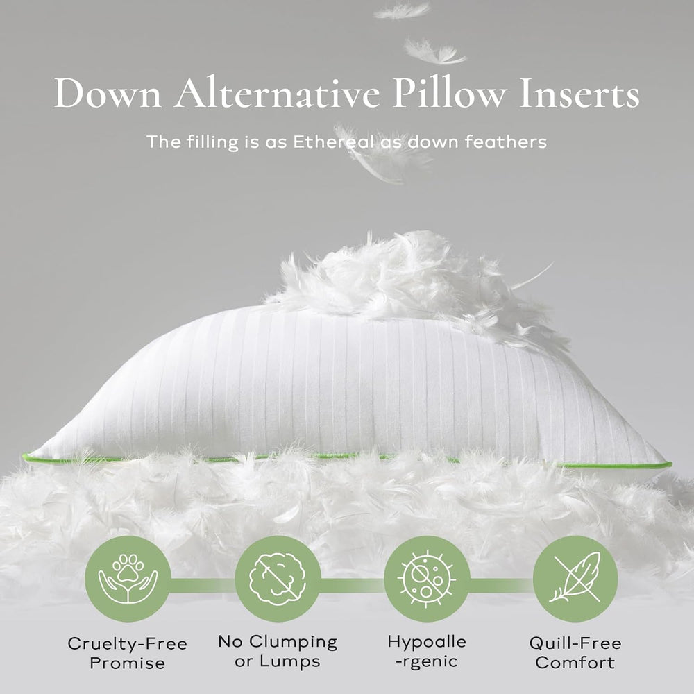 Ashler Synthetic Down 18x18 Pillow Inserts, Set of 4