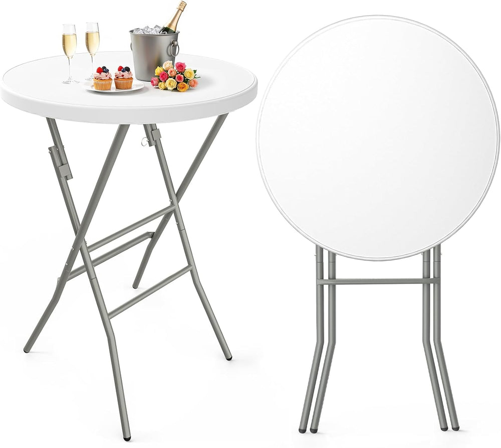 Pureegg Round Cocktail Table - High Top Bar Table 32" x 43.3", 1PCS