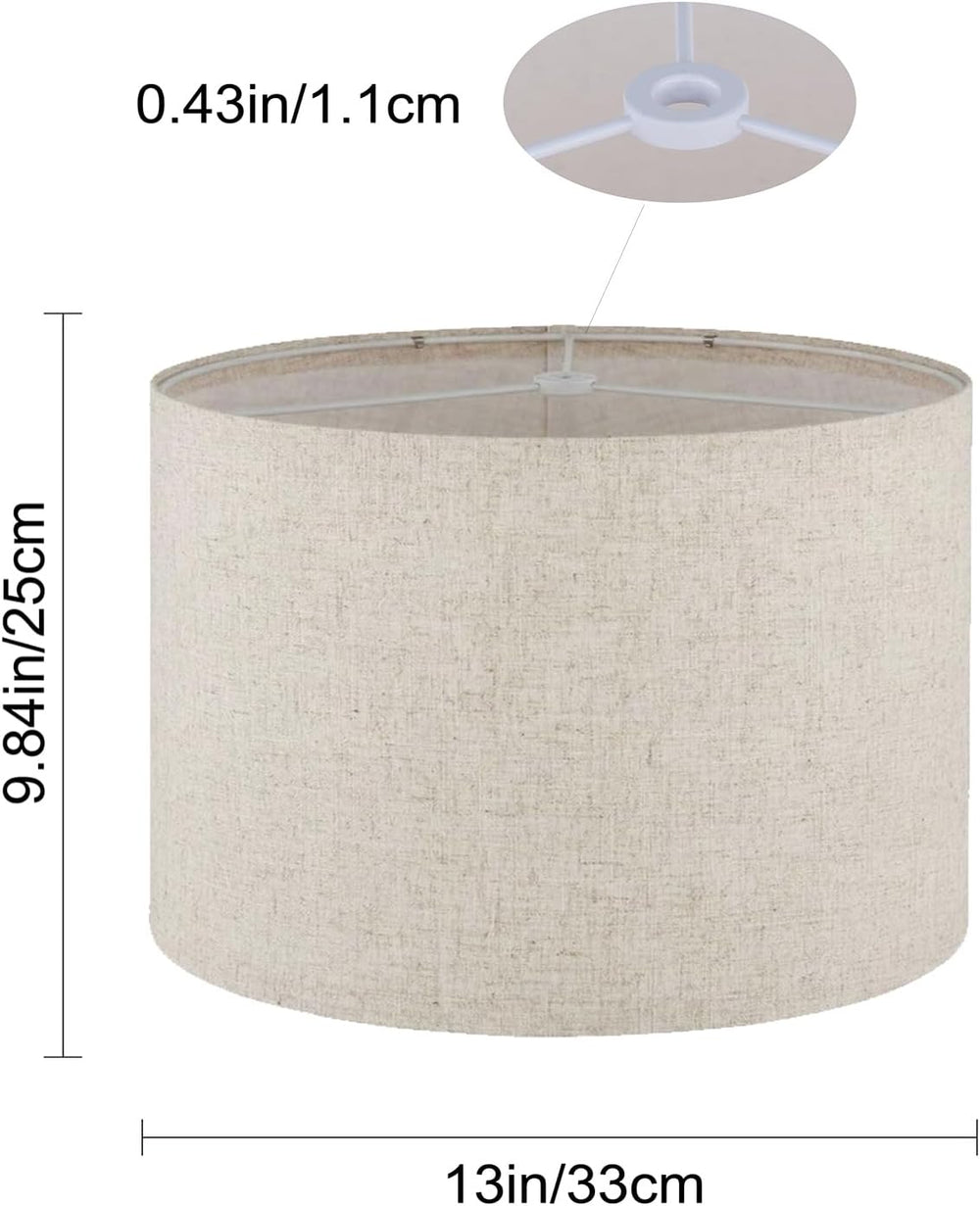 Lamp shades Set of 2,Drum Lampshades 13"x13" x 10" High, Lamps...