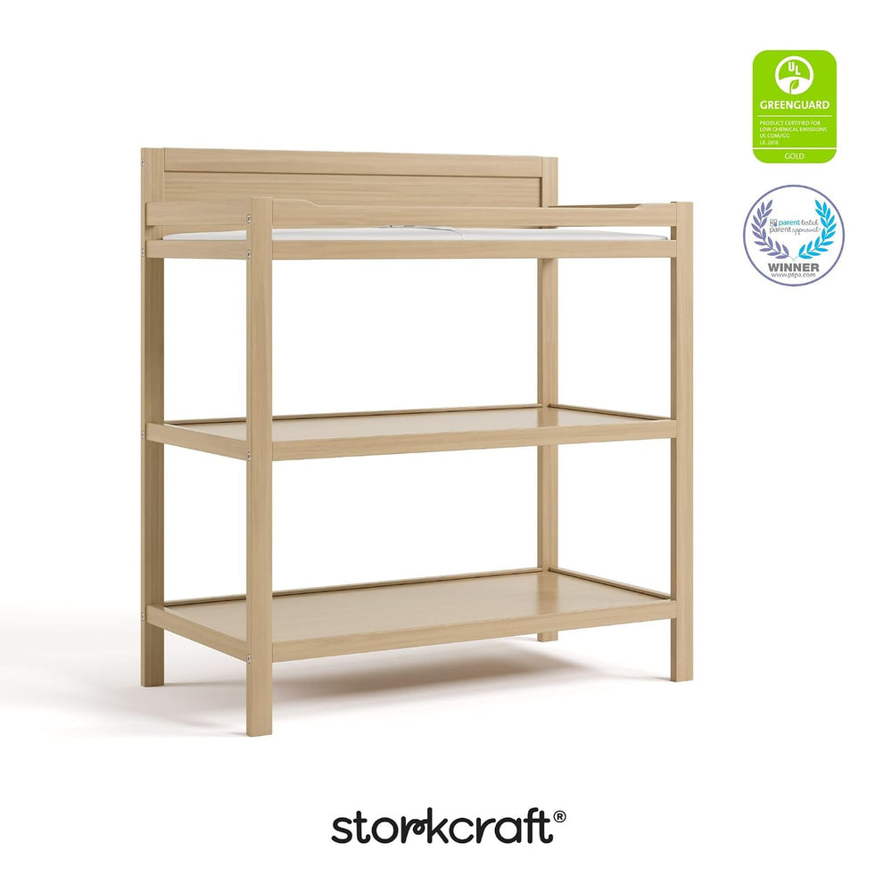 Storkcraft Alpine Changing Table (Driftwood) - Includes Water Resistant Chang...