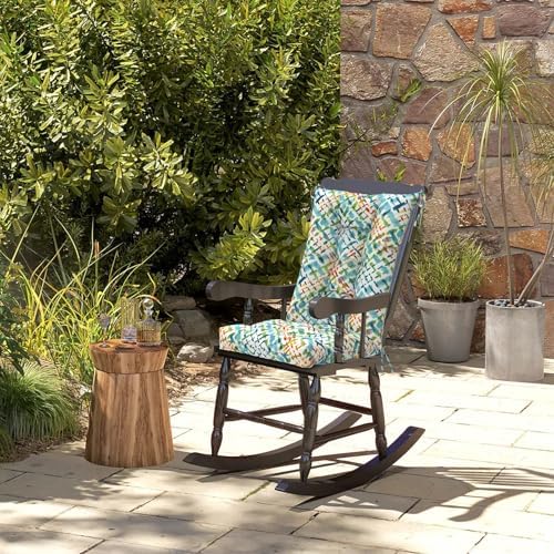 DYTXIII Set of 2 Rocking Chair Cushions for Outdoor/Indoor Use,Water Resistan...