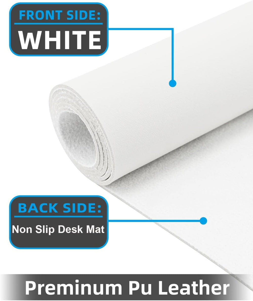 Desk mat Large, Leather Desk Pad Protector,Office Desk Mat,Mouse Pad, Non-Sli...