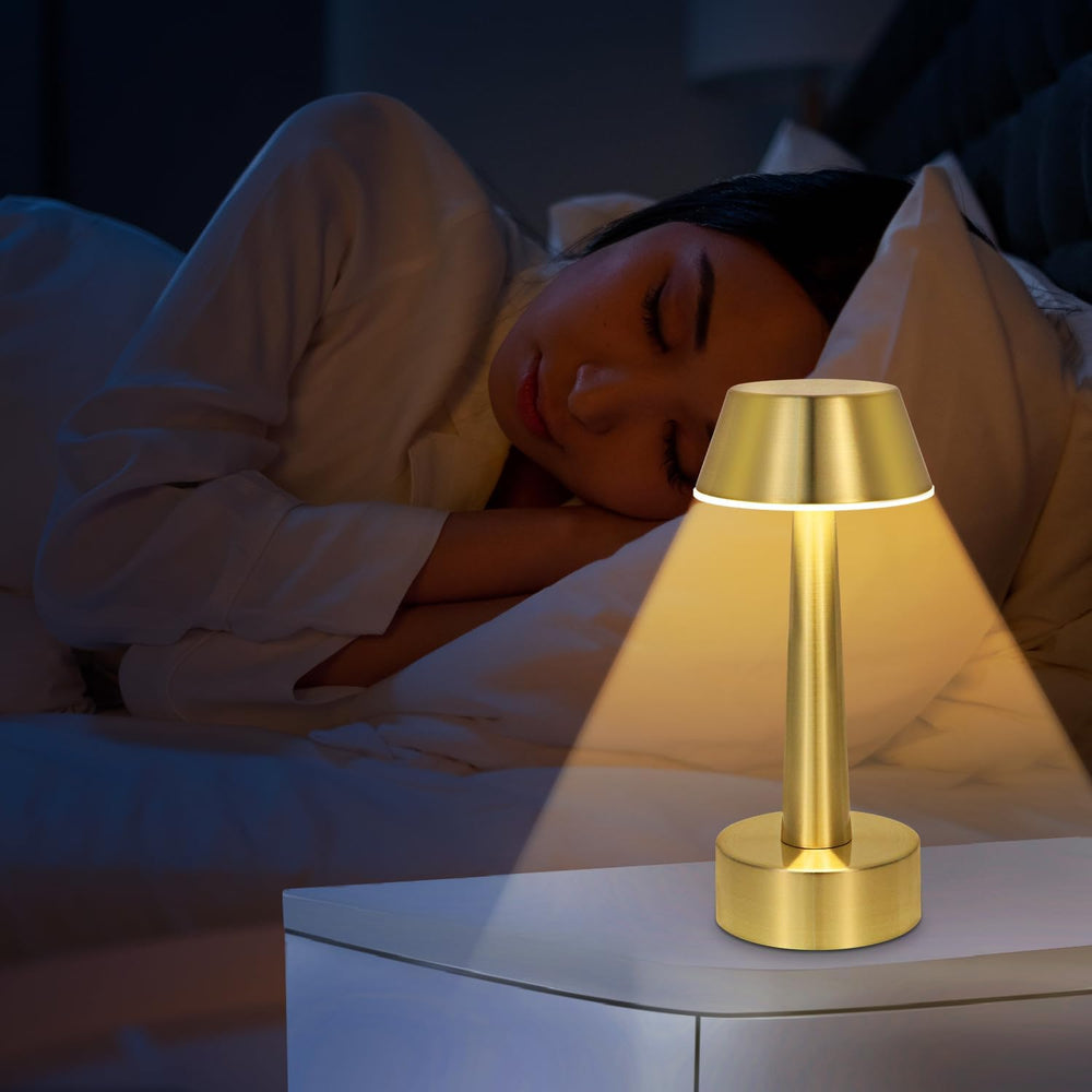 UMEXUS 2 Pack Small Cordless Rechargeable Table Lamp for Restaurant Bar