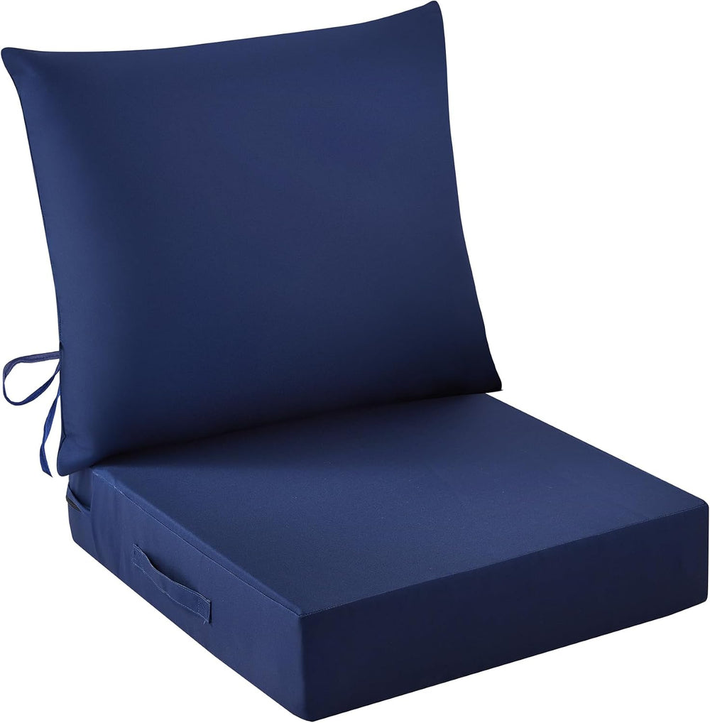 IASEAHK Outdoor Seat Cushion Set, Waterproof & Fade Resistant Patio Chair...