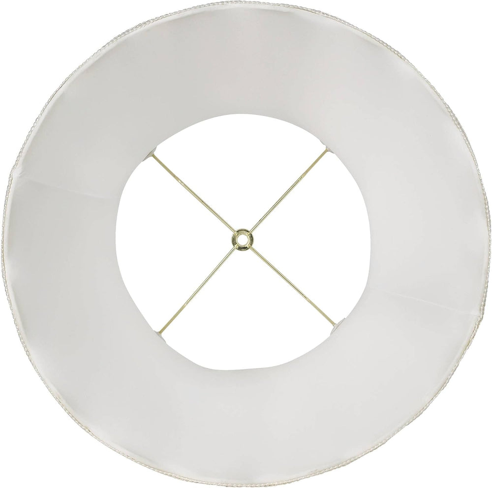 Creme Extra Large Scallop Set of 2 Bell Lamp Shades 12x18x18 (Spider)