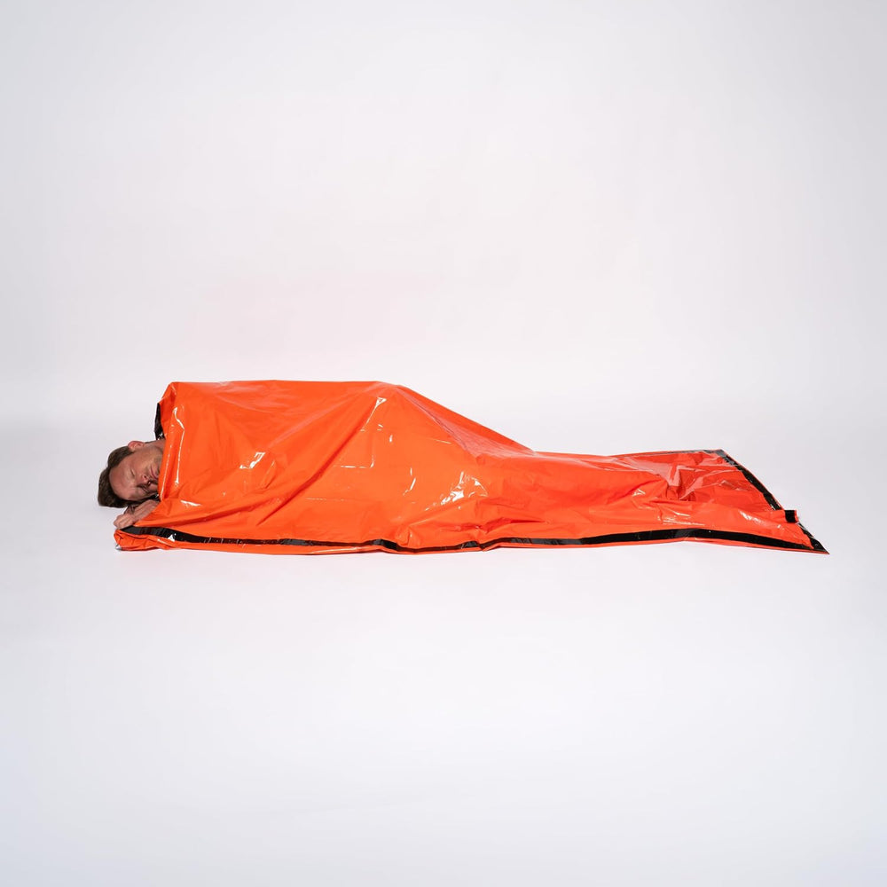 SURVIVE Sleeping Bag 2 Pack, Mylar Emergency Camping Hiking Bivy for Survival...