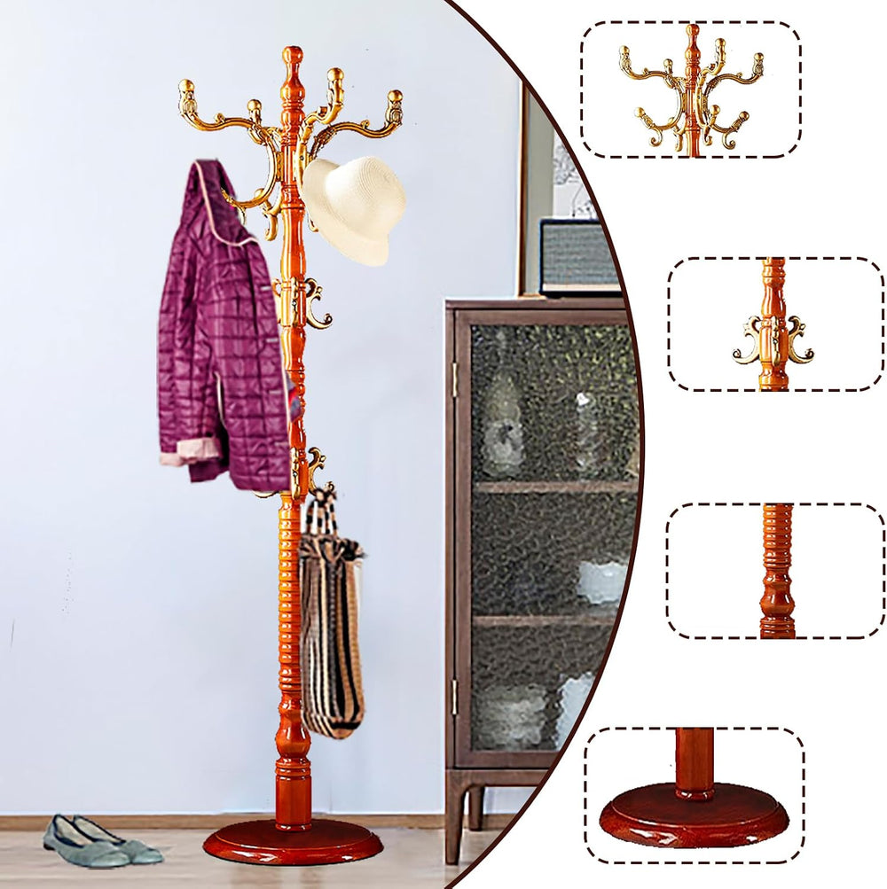 Coat Racks Free standing, Adjustable Height, Begonia