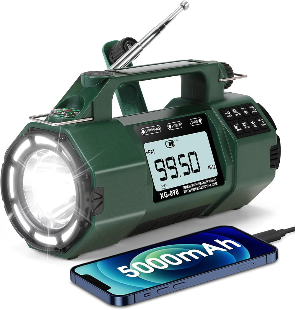 Solar Hand Crank Emergency Radio,Weather Alert Radio NOAA/FM/AM/SW