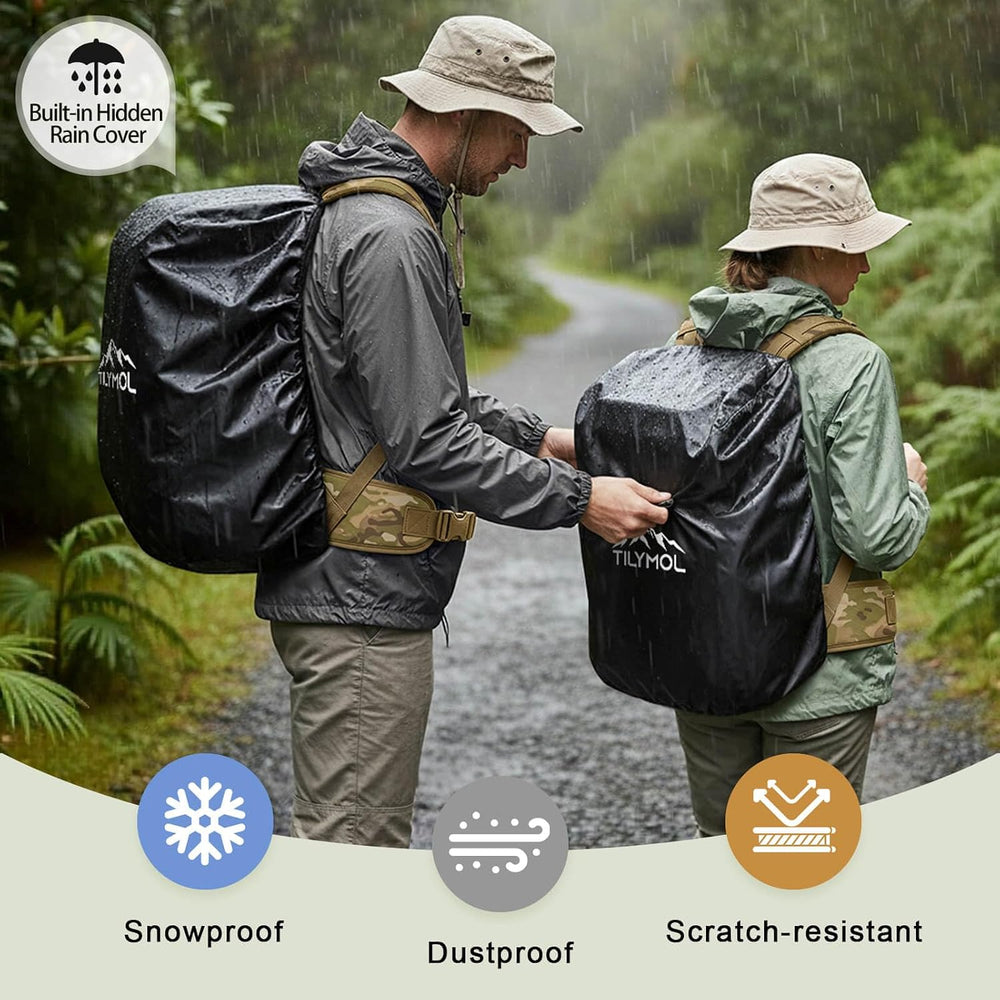 TILYMOL 55L Military Tactical Backpack for Men & Women, Large Assault Pack