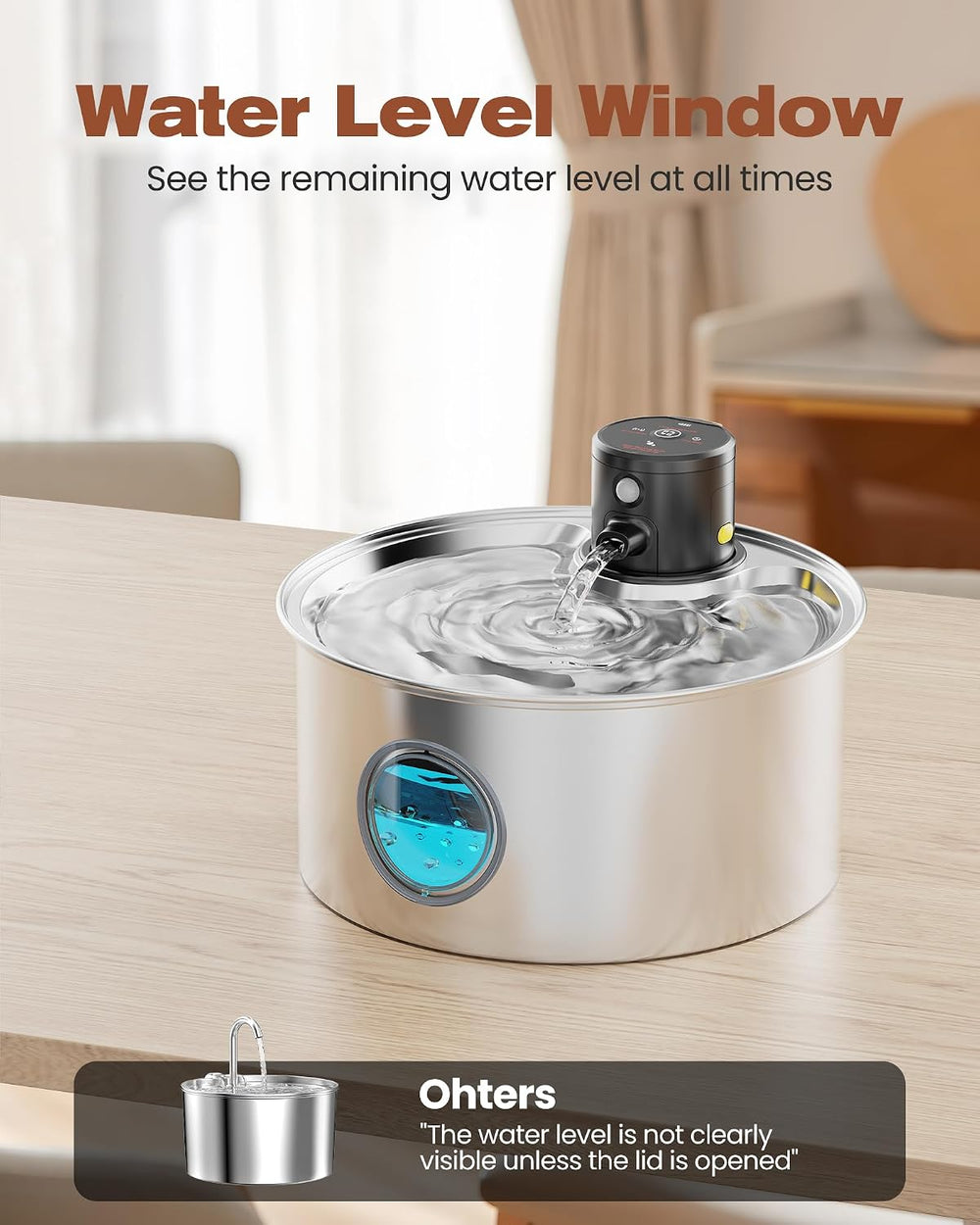Cat Water Fountain Battery Powered: Cordless Cat Fountain Wireless