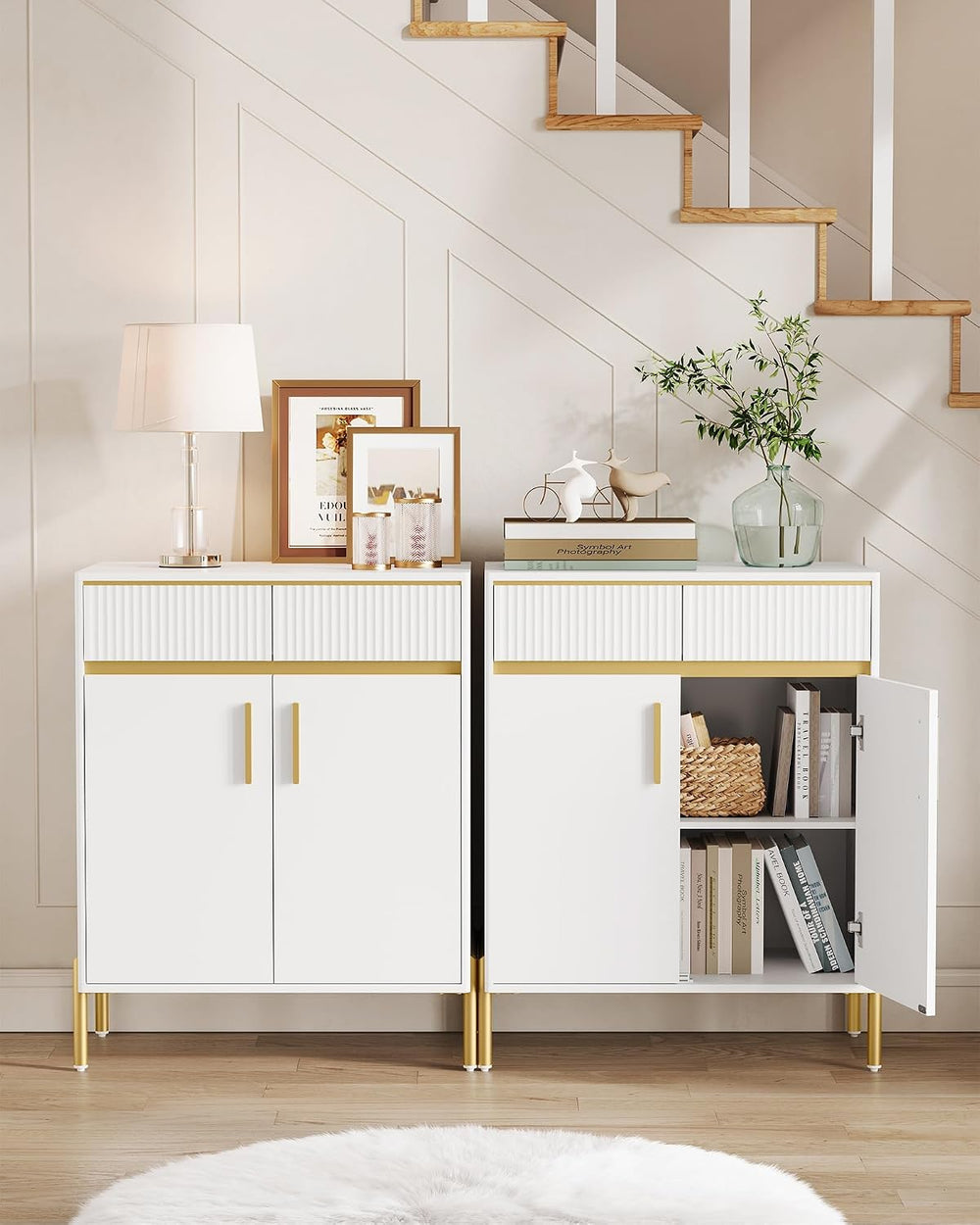 VASAGLE Buffet Cabinet with Countertop, Sideboard with Drawers
