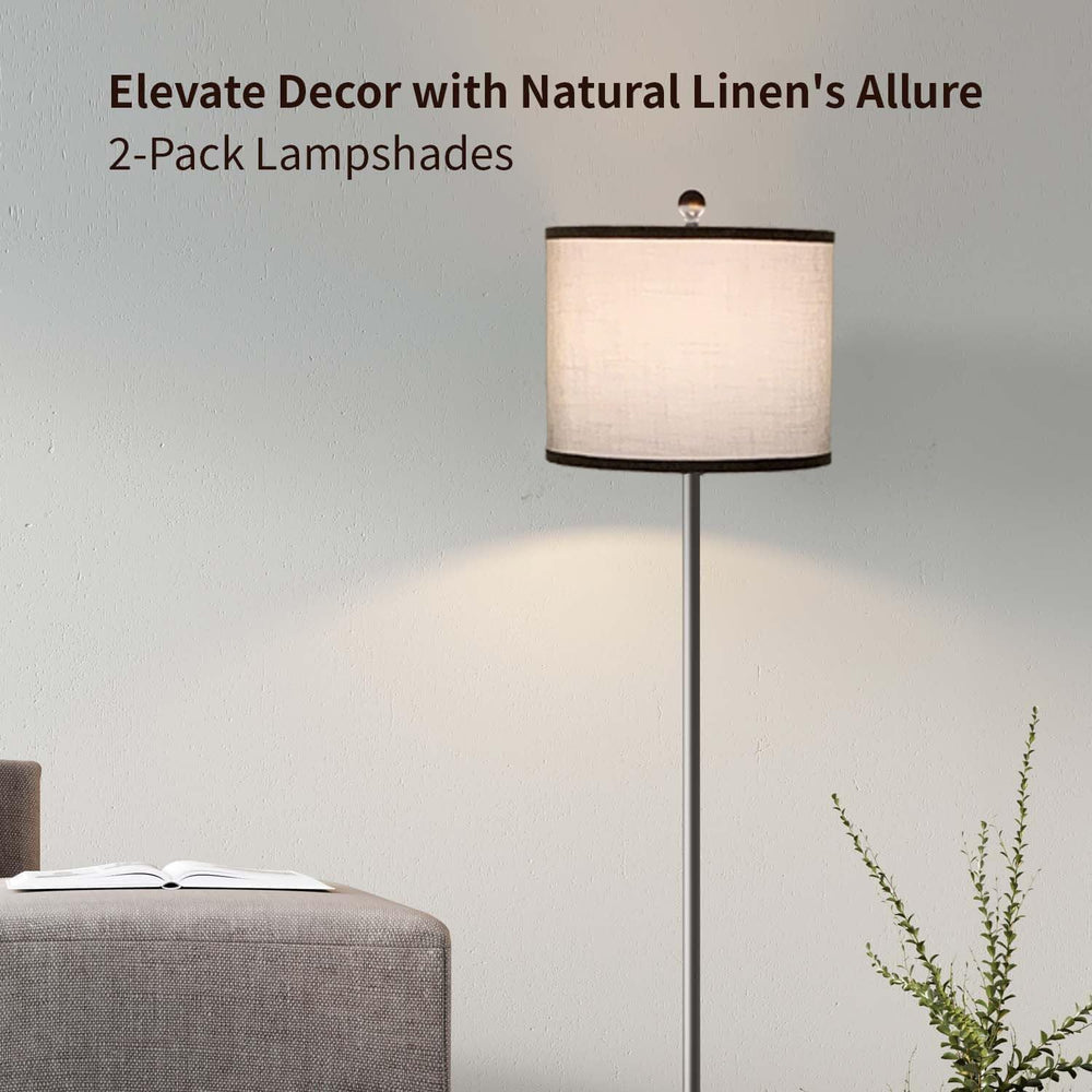 lampshades Set of 2, Drum Lamp Shades Set of 2, Lamp Shades for Table Lamps E...