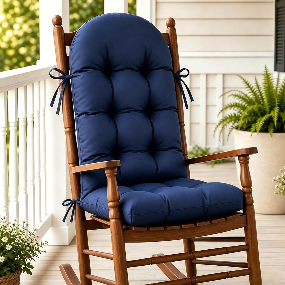 Rocking Chair Cushions, Indoor/Outdoor Adirondack Chair Cushion, Waterproof a...