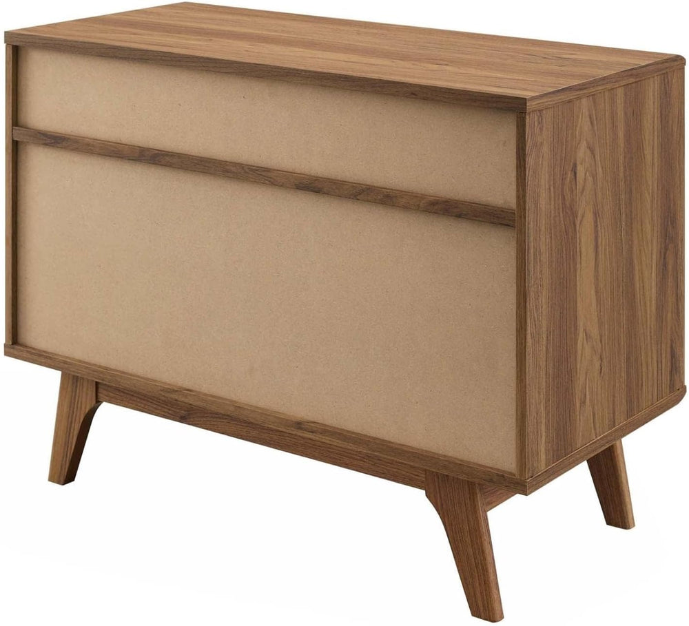 Modway Render Mid-Century Modern Vinyl Record Storage Display Cabinet, 37 Inc...